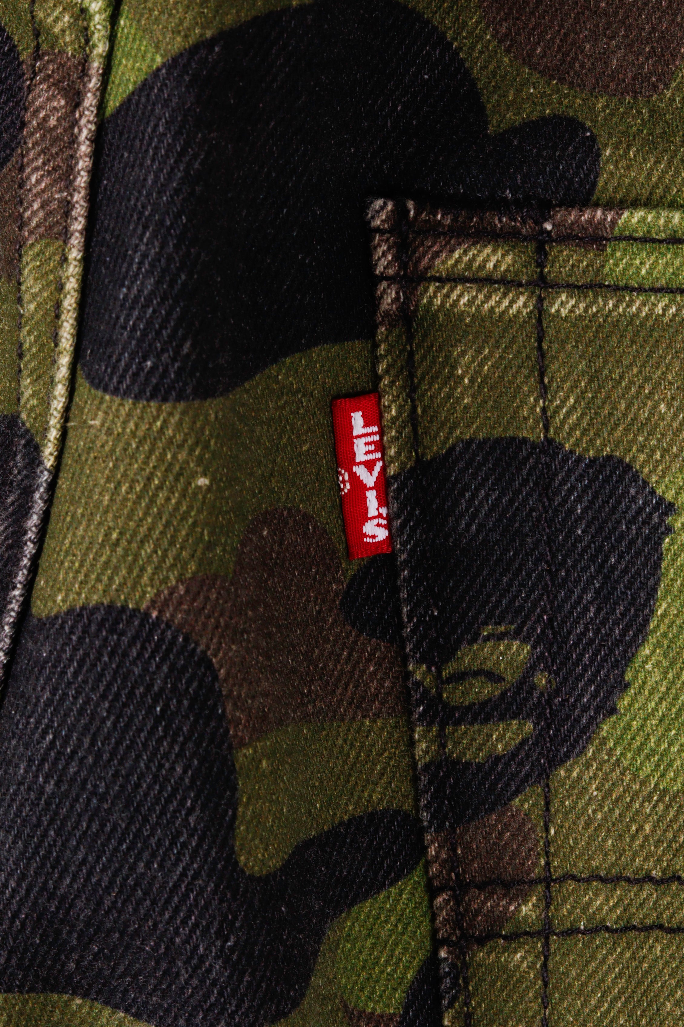 A Bathing Ape / BAPE x Levi's SS21 'Color Camo 501 93 Model' Denim