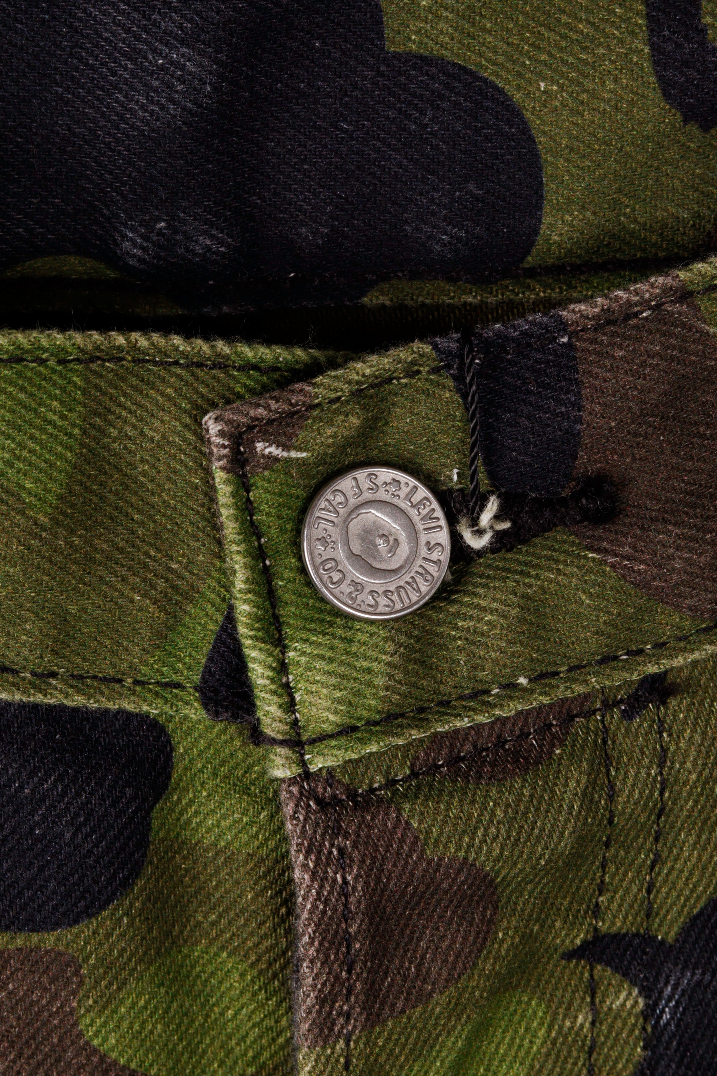 A Bathing Ape / BAPE x Levi's SS21 'Color Camo 501 93 Model' Denim