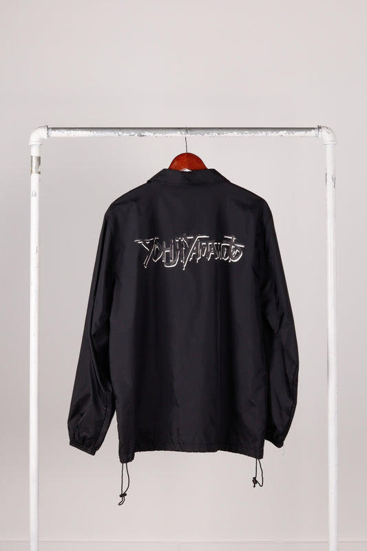 Ground Y by Yohji Yamamoto AW18 'Graffiti Logo' Nylon Coach Jacket Black (2018)