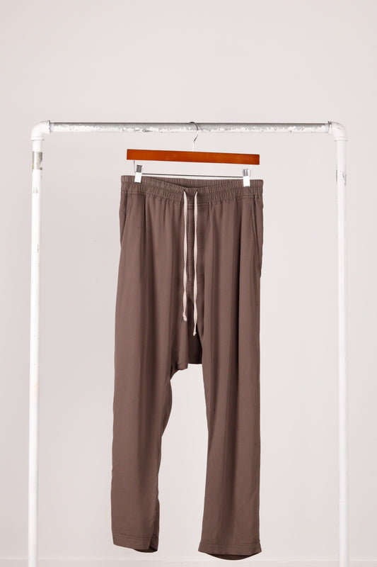 Rick Owens SS15 Faun 'Drawstring Boxer' Pants Dark Dust (2015)