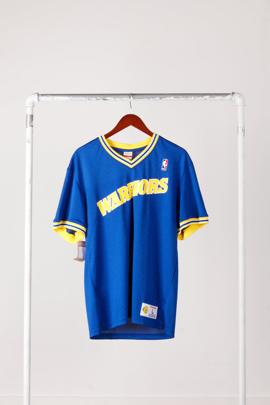 Mitchell & Ness 'Golden State Warriors' S/S Mesh Top Blue