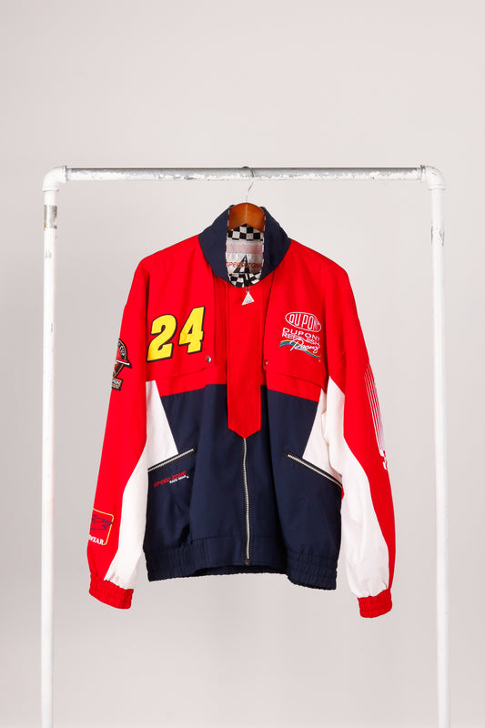 Vintage 1995 Speed Zone 'Jeff Gordon Winston Cup Illustrated' Windbreaker Jacket