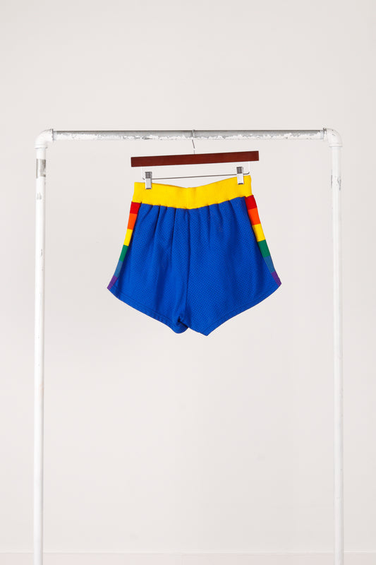 Vintage 80's Sand Knit 'Denver Nuggets Away' Authentic Basketball Shorts