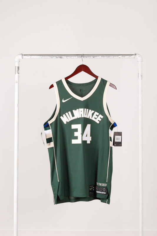 Nike 'Milwaukee Bucks 2017-18 Giannis Antetokounmpo Away' Authentic Aeroswift Jersey
