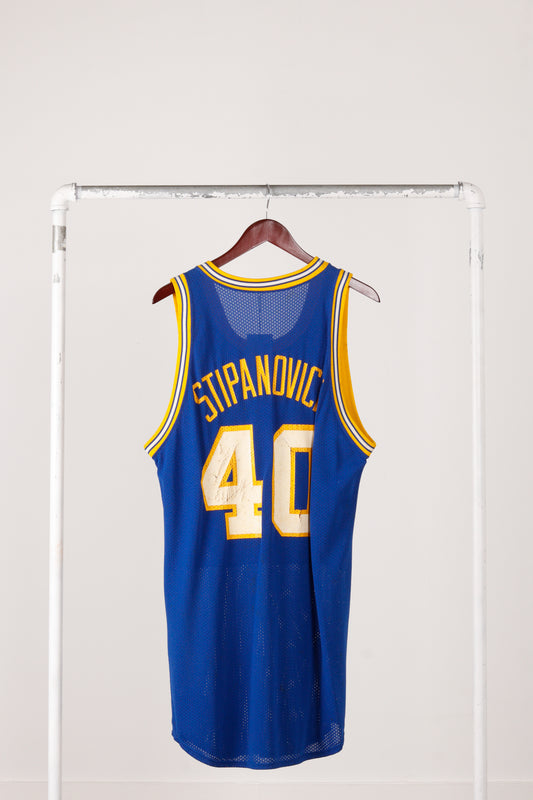 Vintage 1983-84 Russell Athletic 'Indiana Pacers Steve Stipanovic' Away Jersey
