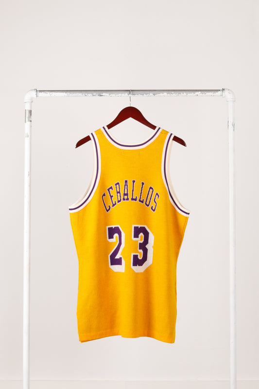 Mitchell & Ness x CLOT '1996-97 Cedric Ceballos Los Angeles Lakers Home' Knit Jersey