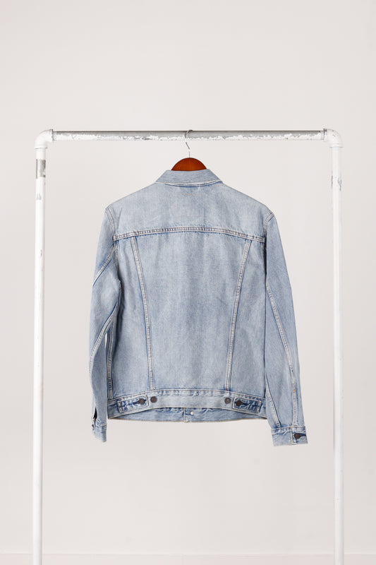 Levi's Premium 'Medium Wash Distressed Hem' Denim Trucker Jacket (2018)
