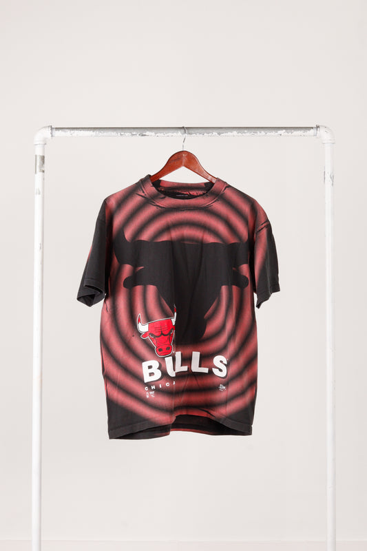 Vintage 1991 Chicago Bulls 'Bullseye Megaprint' Graphic T-Shirt