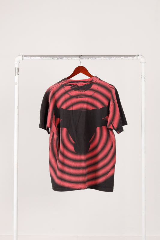 Vintage 1991 Chicago Bulls 'Bullseye Megaprint' Graphic T-Shirt