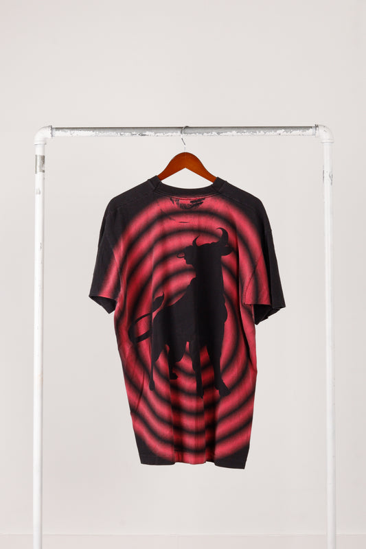 Vintage 1991 Chicago Bulls 'Bull Silhouette Megaprint' Graphic T-Shirt