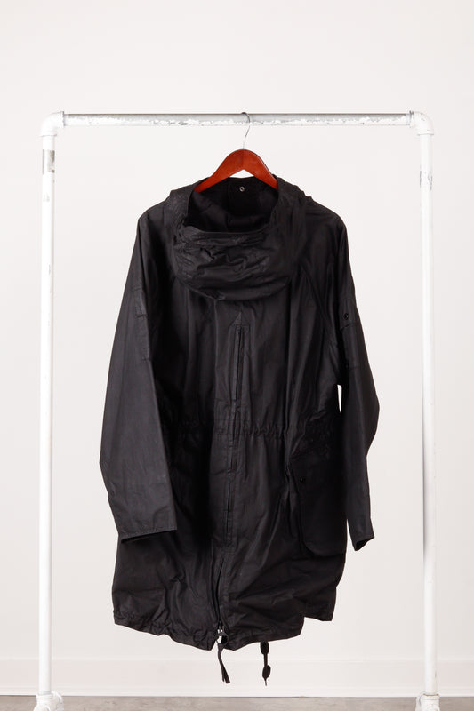 Barbour x Engineered Garments FW18 'Cowan Wax' Pullover Jacket Black (2018)