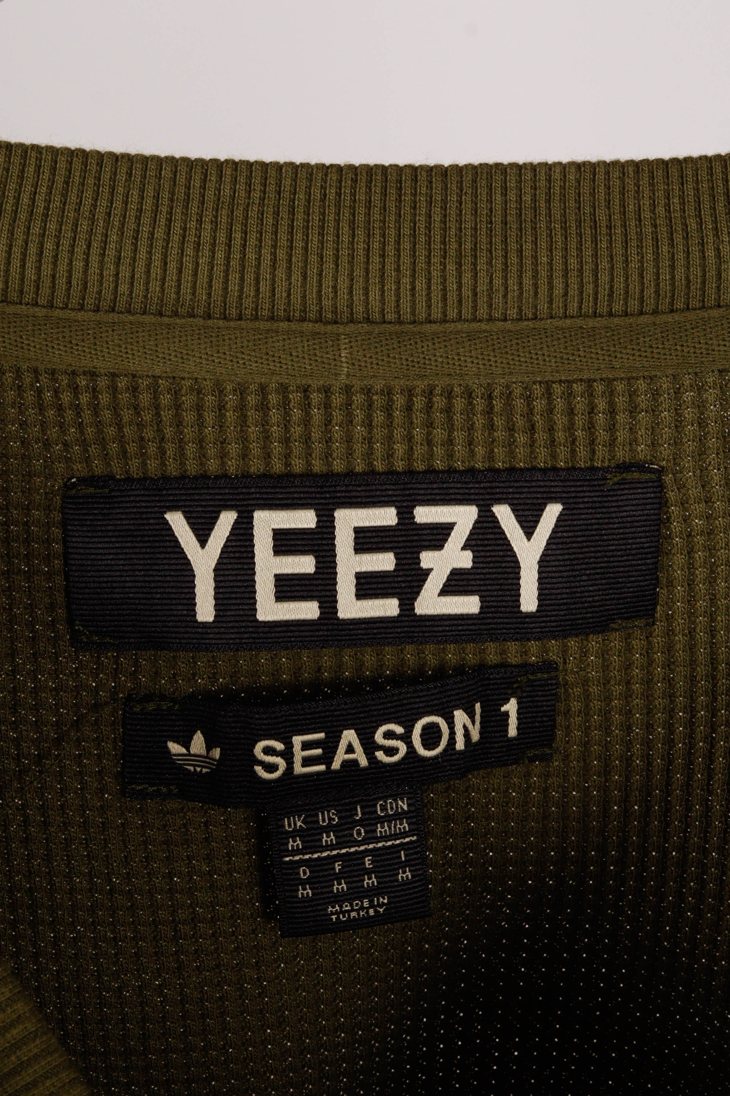 YEEZY x adidas Originals FW15 'Season 1 'Undestroyed' Waffle Knit Swea thepopup.com YEEZY x adidas Originals FW15 'Season 1 'Undestroyed' Waffle Knit Swea thepopup.com