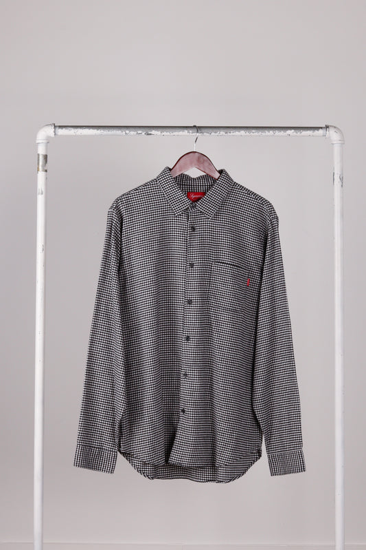 Supreme FW16 'Houndstooth Flannel' Shirt White