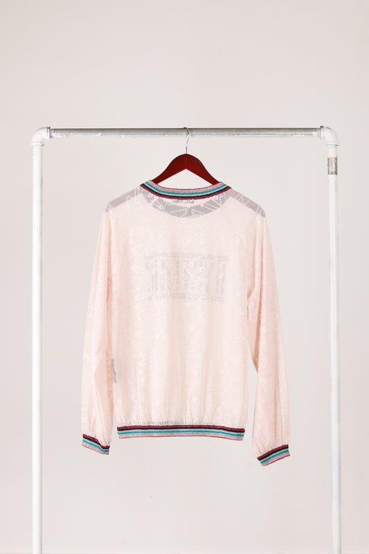 Hysteric Glamour SS18 'Jacquard Pin Mesh' Pullover Pink (2018)