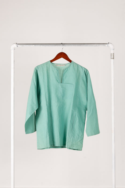 Comme des Garçons 'Collar Pocket' Tunic Jade