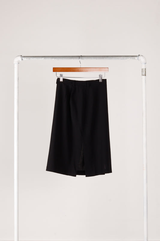 Yohji Yamamoto Noir SS00 'Lanie Wool Pencil' Skirt Black (2000)