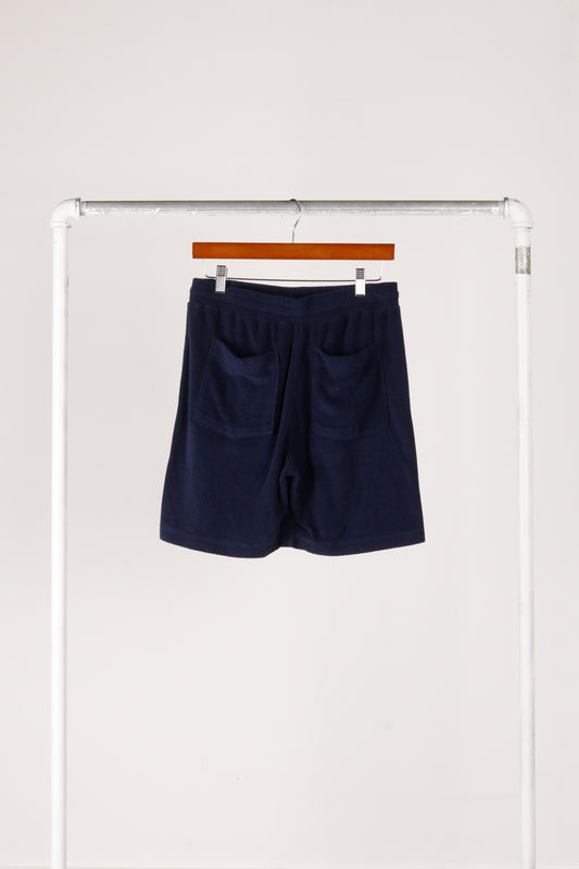Hysteric Glamour 'Collegiate Terry Cloth' Sweat Shorts Navy