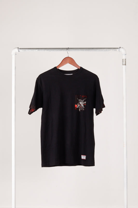 Neighborhood x Original Fake SS09 'Graphic Pocket ' T-Shirt Black (2009)