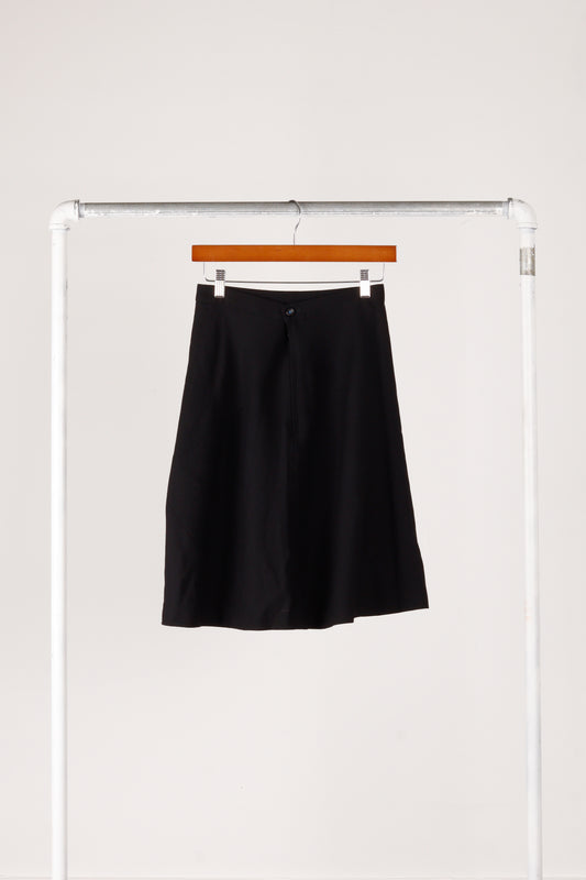 Comme des Garçons SS91 'Wool A-Line' Skirt Black (1991)
