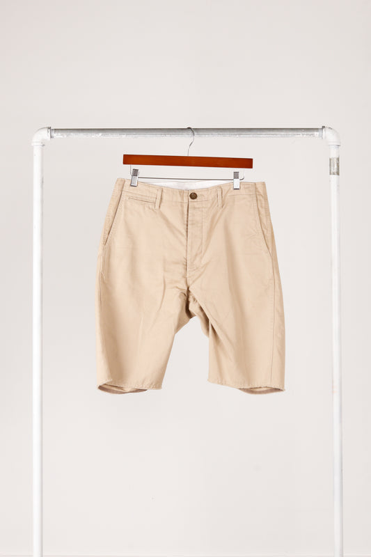 Visvim SS11 'Frayed Hem Chino' Shorts Beige (2011)