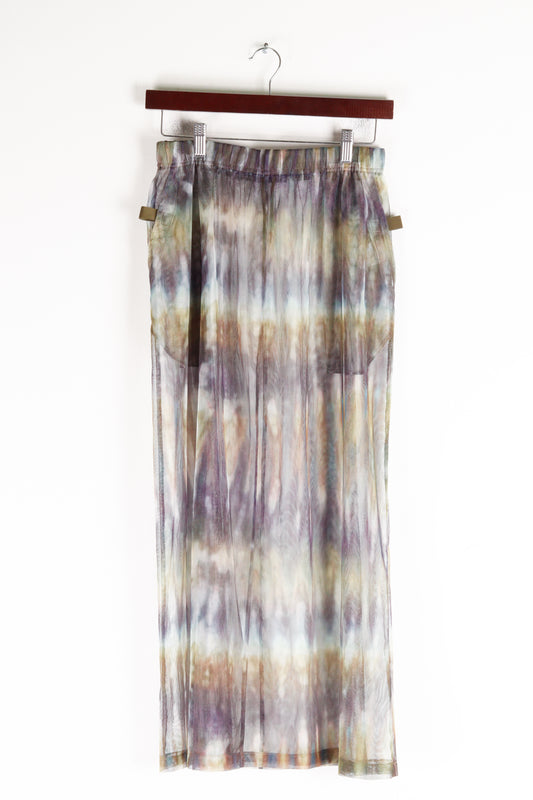 South2 West8 SS19 'Splashed Pattern Bush Mesh' Skirt (2019)