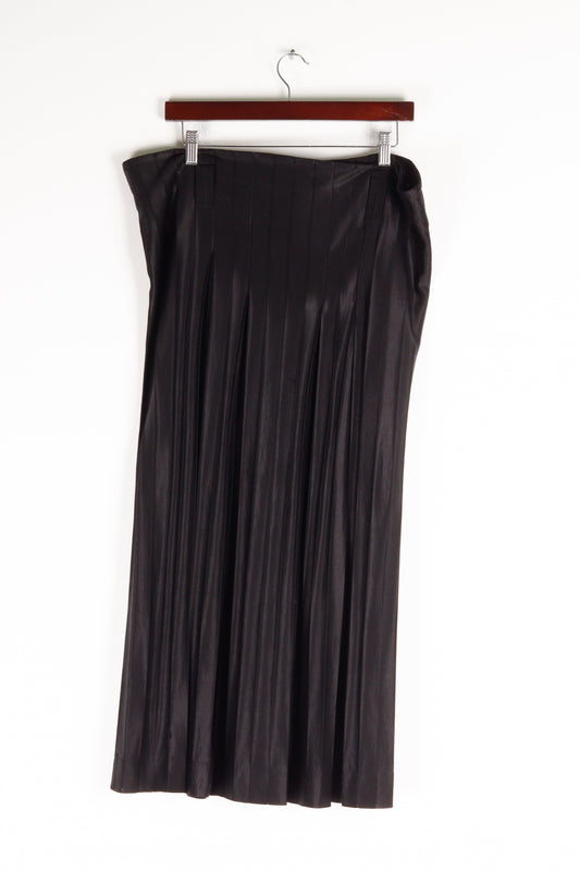 Issey Miyake FW08 'Pleated Long' Skirt Black (2008)
