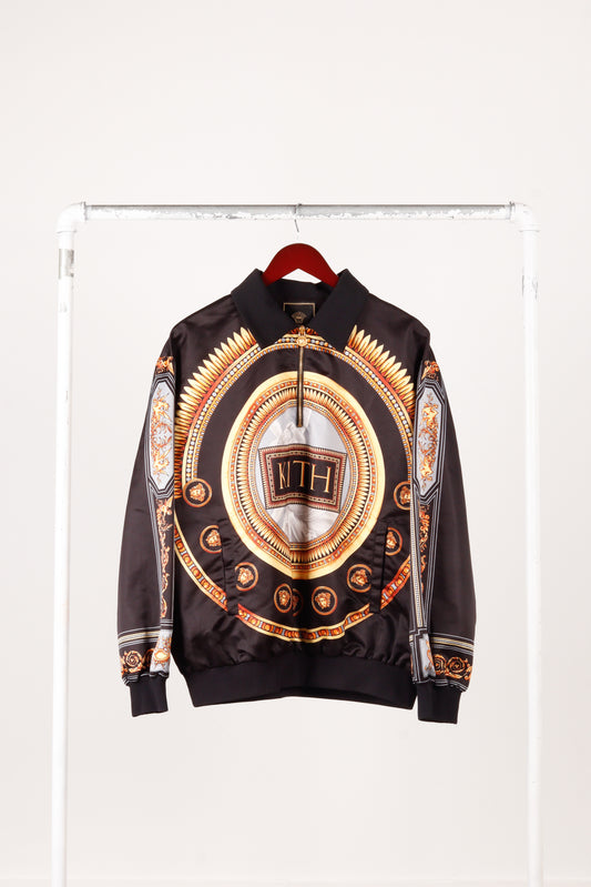 Versace x Kith SS19 'Greco' Silk 1/4 Zip Pullover (2019)