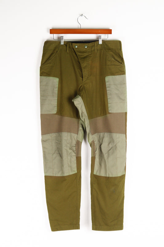 Engineered Garments SS18 'Patchwork Moto' Pants Olive (2018)