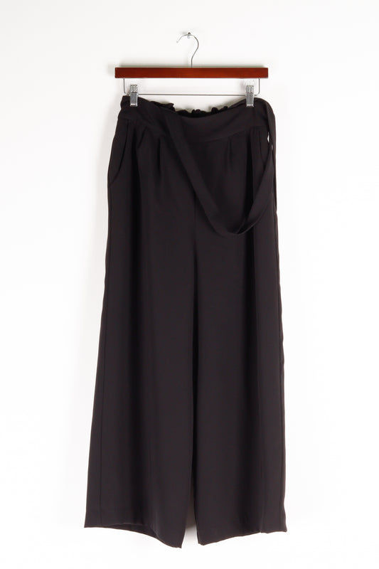 Ray Beams SS17 'Wide Leg Suspender' Pants Black (2017)