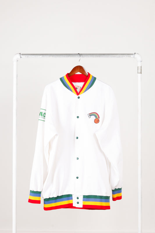 Vintage 1993-94 Wilson 'University Of Hawaii Rainbows Basketball Ahmad Ricketts' Home Warm Up Jacket