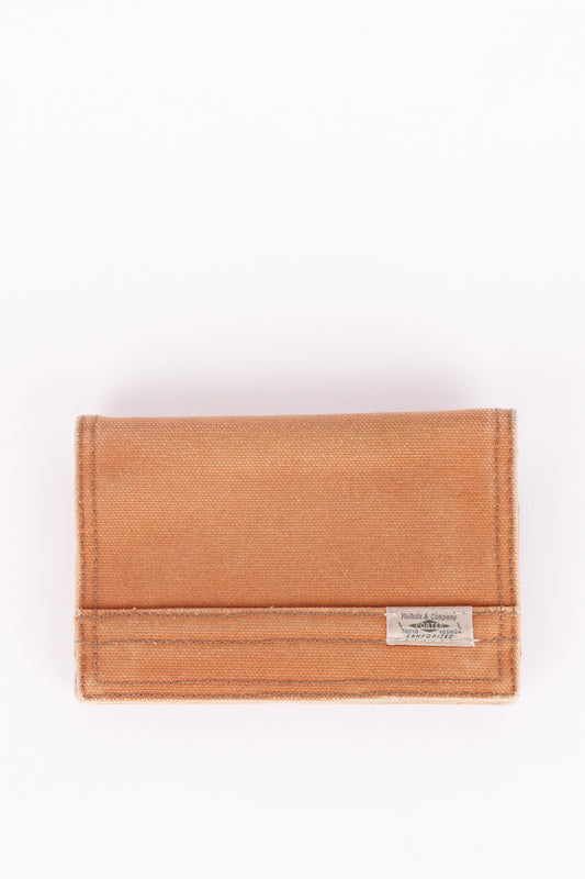 70's Porter 'Sanforized Duck Canvas' Wallet Brown
