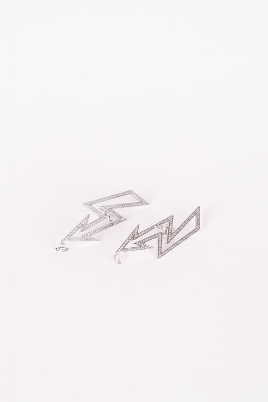 Vivinne Westwood SS18 'Isadora' Earrings Silver (2018)