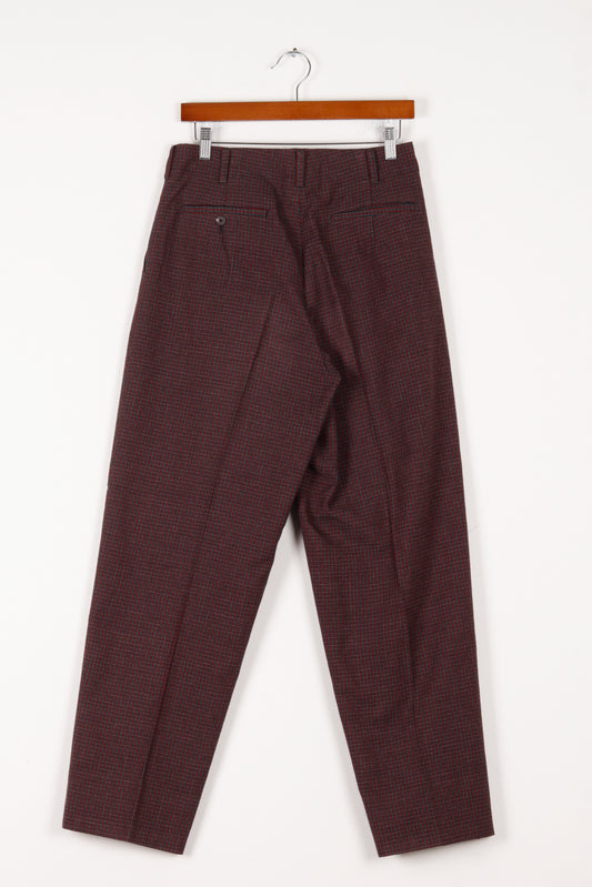 Y's for Men by Yohji Yamamoto FW08 'Pleated Houndstooth' Trousers Red (2008)