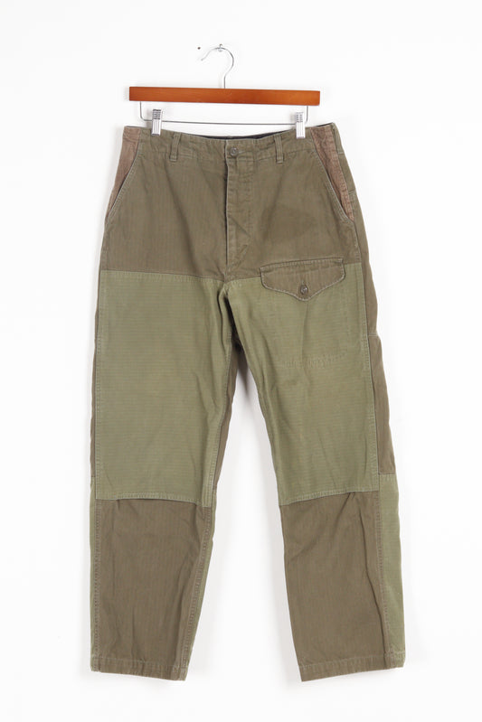 Engineered Garments FW23 'Herringbone Twill' Field Pants Olive (2023)