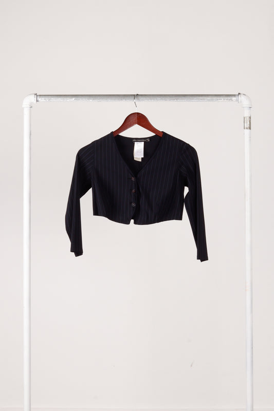 2000's Marithe Francois Girbaud Womens 'Cropped Elastane Blazer' Top (2011)