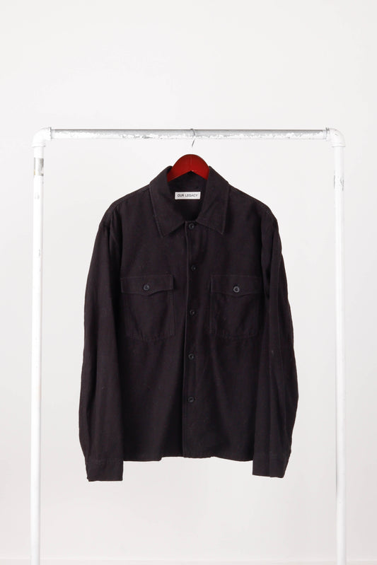 Our Legacy SS21 'Evening Brushed Cotton' Coach Jacket Black (2021)