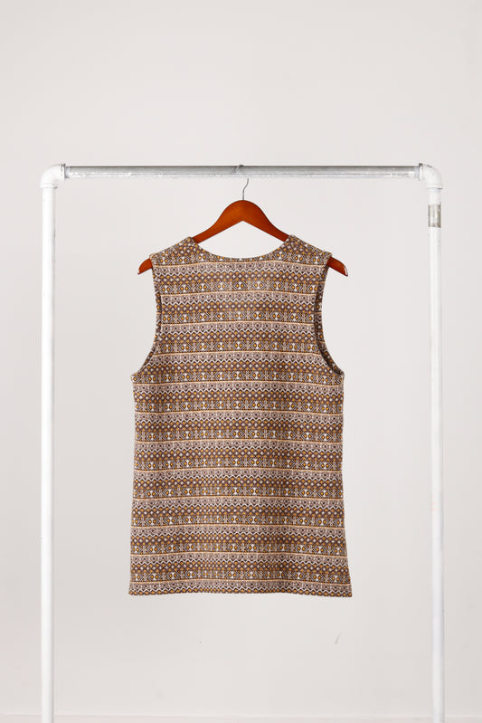 South2 West8 'Geometric Aztec Pattern' Sleeveless Tunic Sweater
