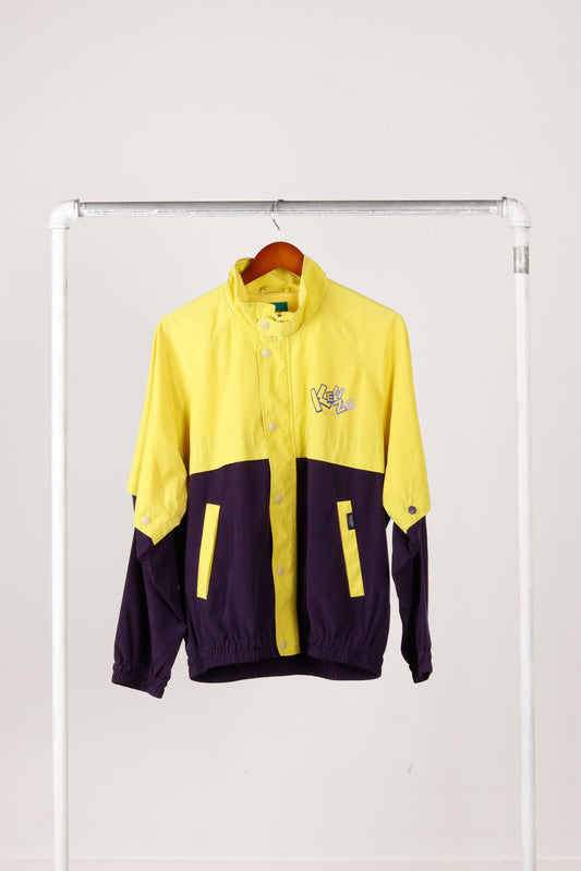 Kenzo Golf 2000's 'Color Block' Windbreaker Jacket