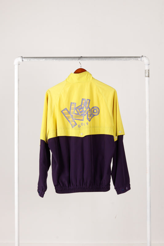 Kenzo Golf 2000's 'Color Block' Windbreaker Jacket