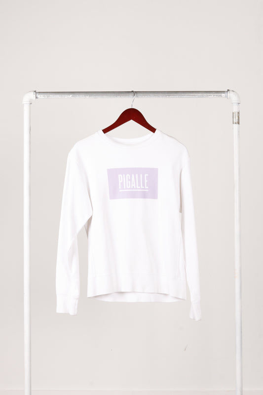 Pigalle SS17 'Classic Box Logo' Crewneck Sweatshirt White (2017)