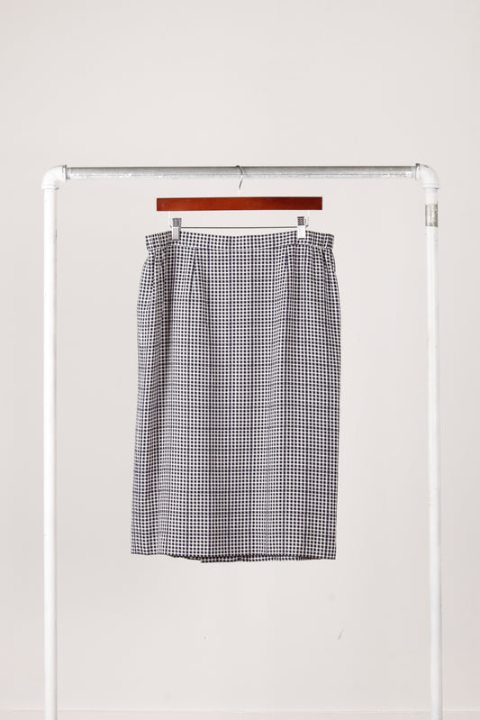 90's Givenchy Glamour 'Houndstooth' Pencil Skirt