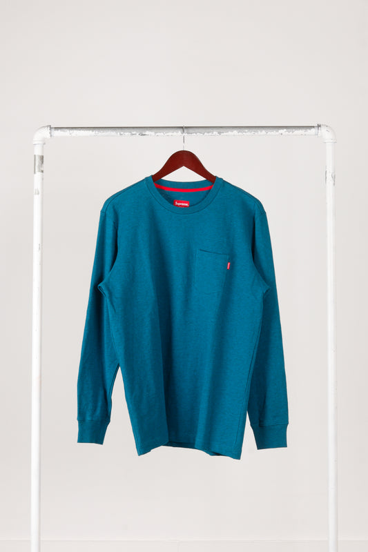 Supreme FW13 'Pocket' L/S Tee Turquoise (2013)