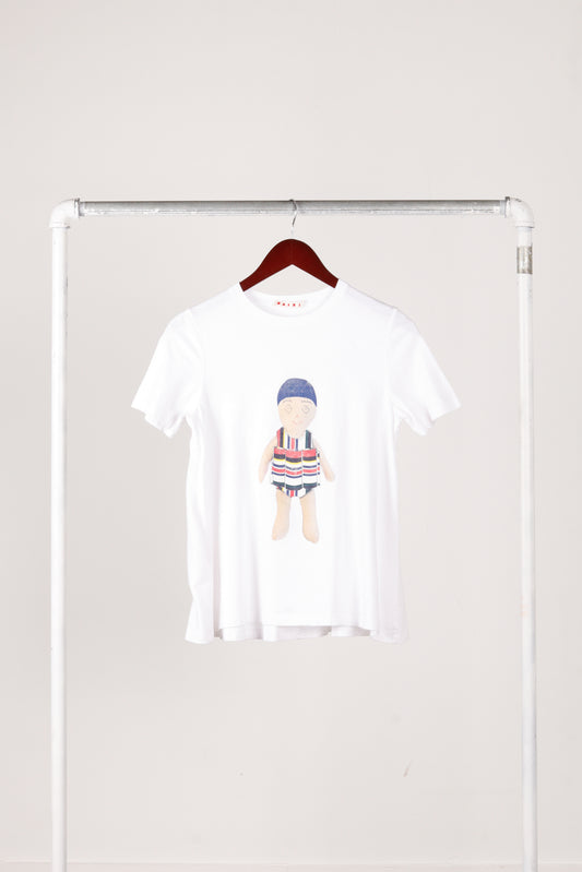 Marni Brave Kid SS16 'Beach Doll Graphic' T-Shirt (2016)