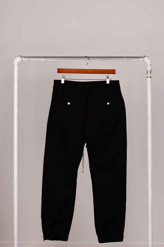 Rick Owens FW22 'Cropped Track' Pants Black (2022)