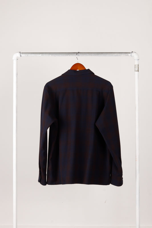 South2 West8 AW19 'Shadow Plaid 6-Pocket' Jacket Navy (2019)