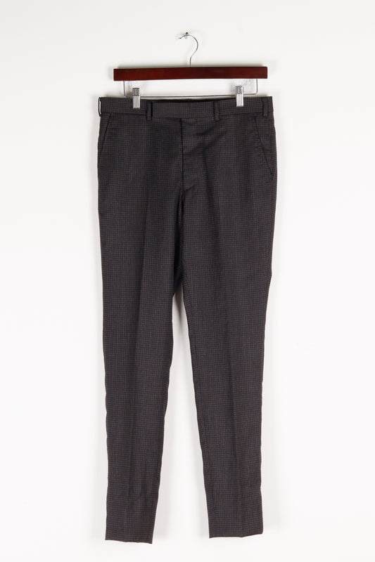 John Lawrence Sullivan SS16 'Houndstooth Loro Piana Four Seasons Wool' Trousers Black 2016)