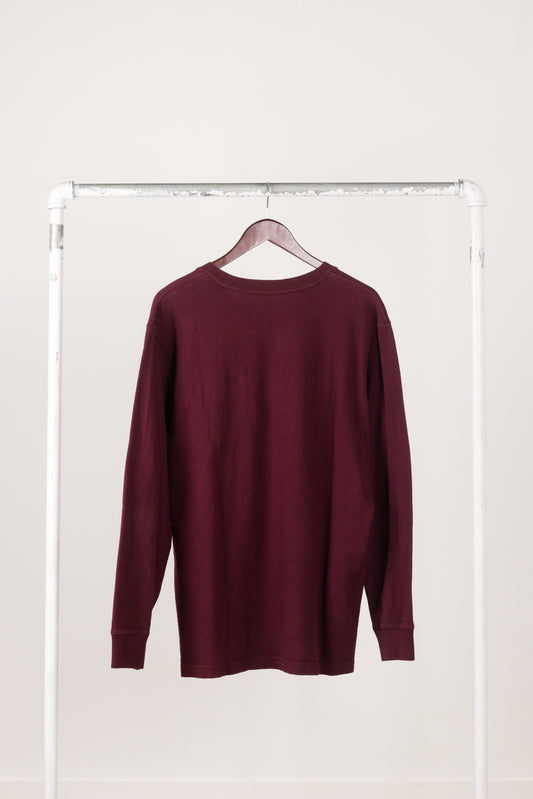 Supreme FW18 'L/S Pocket' Tee Dark Magenta (2018)