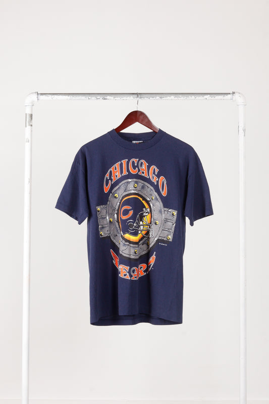 Vintage 1991 Chicago Bears 'Cement Logo' Graphic T-Shirt