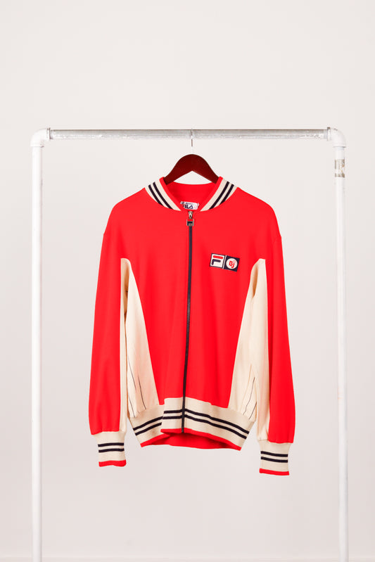 Vintage 70's Fila 'Björn Borg Settanta' Track Top Red