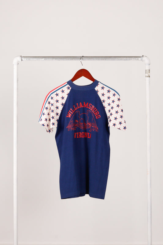 Vintage 1976 'Williamsburg Virginia Bicentennial' Ringer T-Shirt